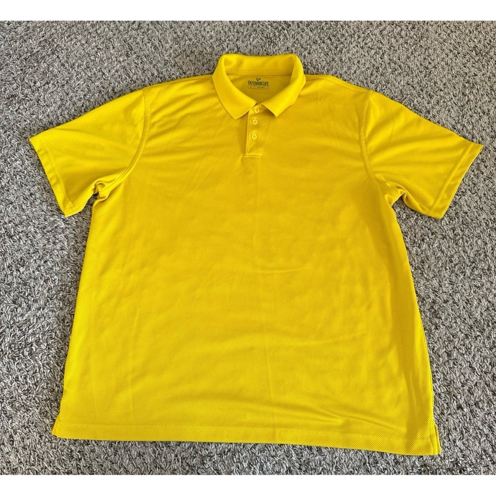 Outdoor‎ life Men's Yellow Polo Size XL